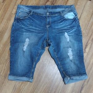 Women's Blue Denim Shorts